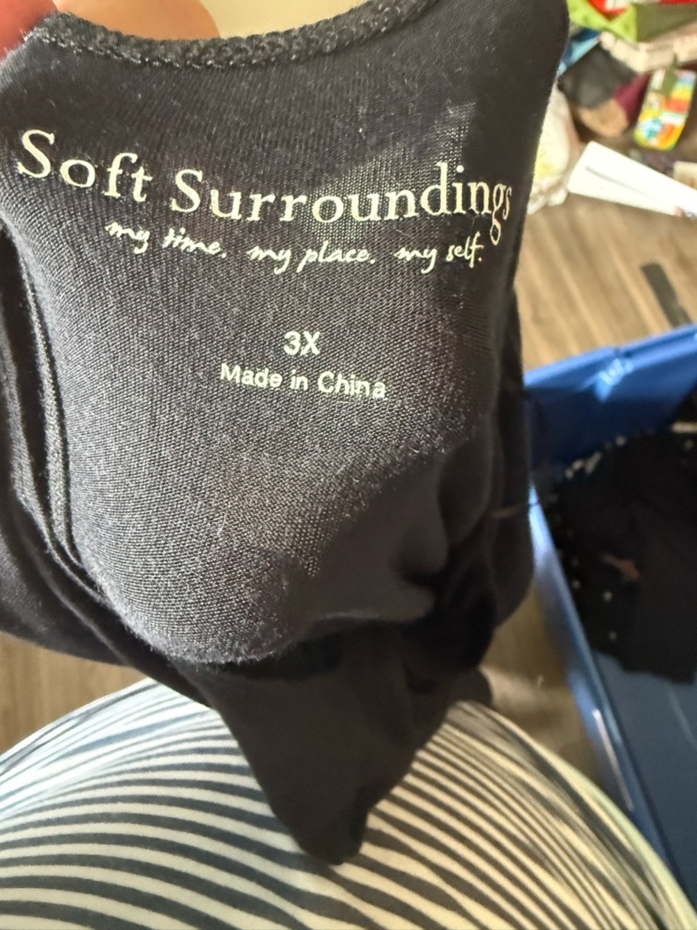 Soft Surroundings Black Sleeveless Tank - 3X